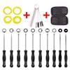 Pack of 10 Carburetor Adjustment Tool + Carrying Case + Cleaning Kit +Fuel Tube for Common 2 Cycle