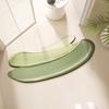 Bath Mat, Super Absorbent Curved Shower Rug, Soft and Comfy Corner Bathroom Rug, Washable Curved Shower Mat with Non-Slip Bottom for Circular