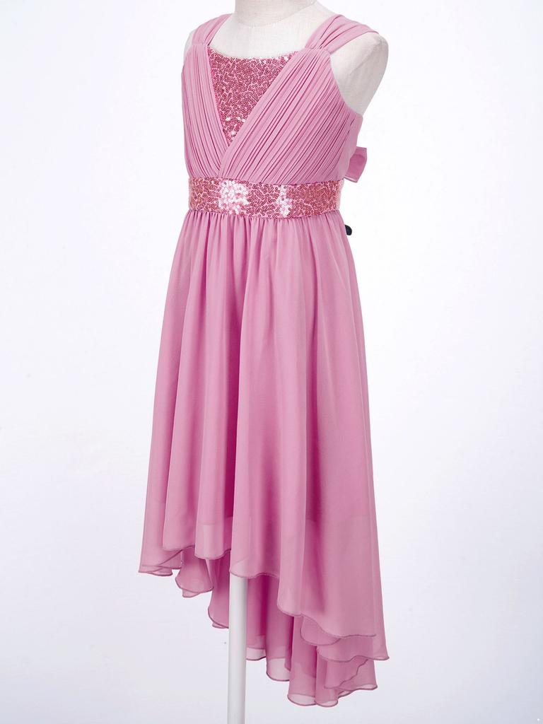 Платье подружки невесты для девочек-подростков, детское свадебное праздничное платье, вечернее платье для первого причастия