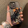 Летний пейзаж Дизайн с кокосовой пальмой Чехол для телефона Для lPhone 17 16 15 14 13 12 11 Pro Max Ударопрочный Жесткий чехол Funda Coque