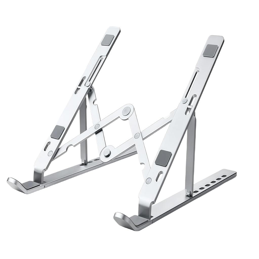 VivaViva Регулируемая по углу складная подставка для ноутбука со спинкой для лекций, улучшает удобство, алюминиевый сплав, включает сумку для хранения, нескользящие столешницы,