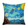Linen Pillowcase Nordic Retro Van Gogh Oil Painting Watercolor Print Pillowcase New Home