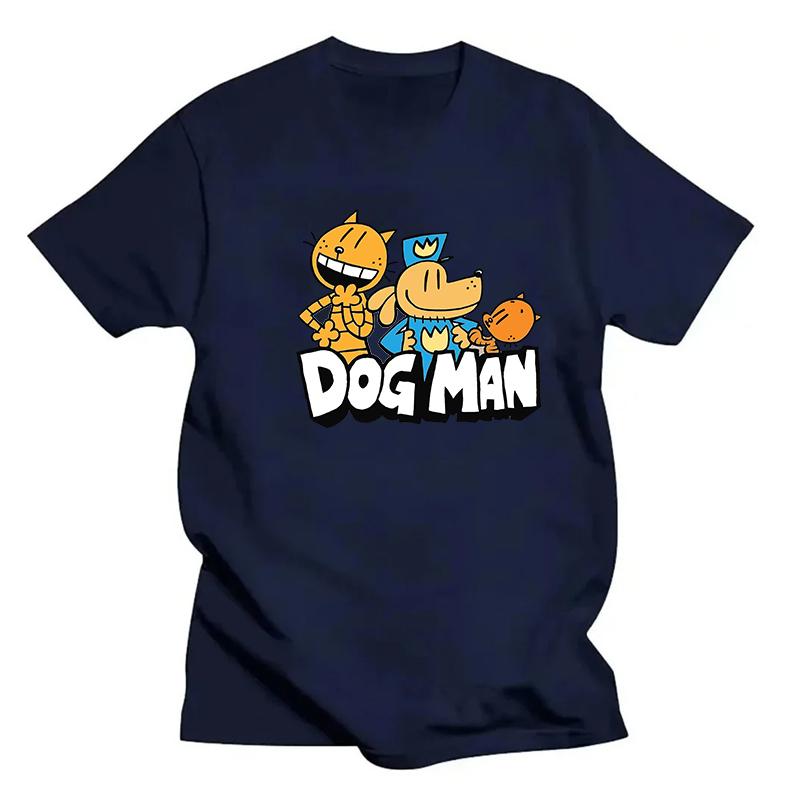 Всемирный день книги футболка DogMan Police с изображением персонажей мультфильмов Dogman Cat с короткими рукавами для мужчин, летняя спортивная свободная рубашка для бега