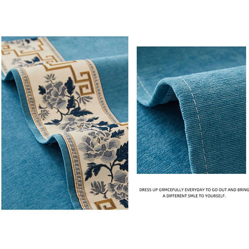 Однотонный чехол на диван с китайской вышивкой, серый шенилл, всесезонный, противоскользящая подушка для дивана, полностью закрывающий, пылезащитный диванный плед