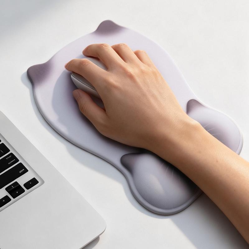 Ergonomic Wrist Support Mouse Pad to Improve Hand Postures and Alleviate Muscle Strain for Designers and Programmers Featuring NonSlip Stability