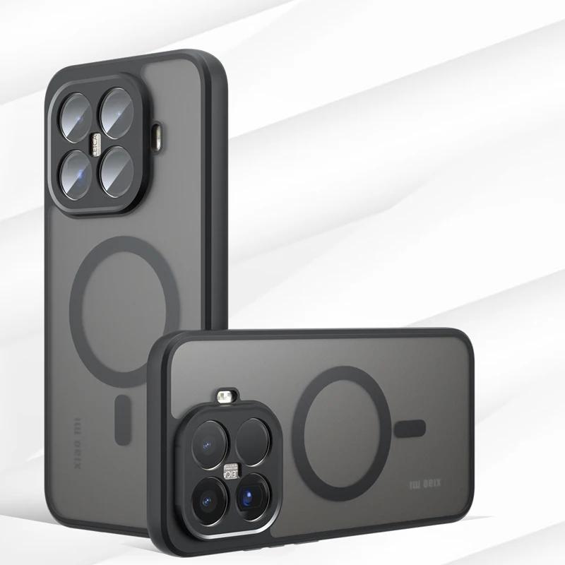 2025 Новый матовый прозрачный чехол для Magsafe для Xiaomi 15 T Pro 17 Pro Max 14 13 Ultra T Pro Магнитный противоударный защитный чехол для телефона