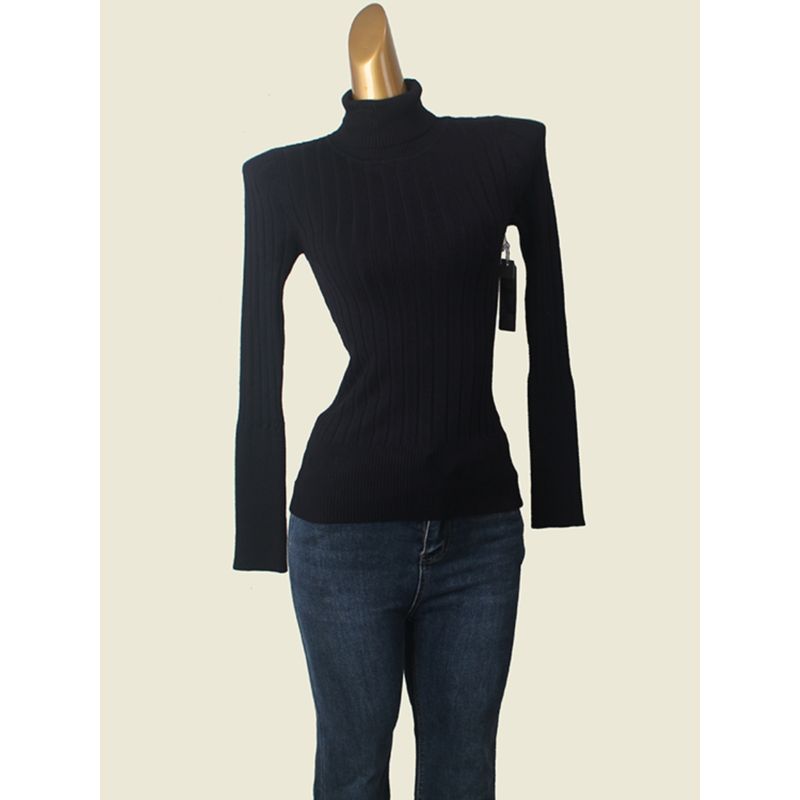 Winter Normcore Turtleneck Big Pit Bottoming Shirt Foreign Trade Original Order Slim Looking Pure Color Long Sleeves Pullover Thermal Sweater