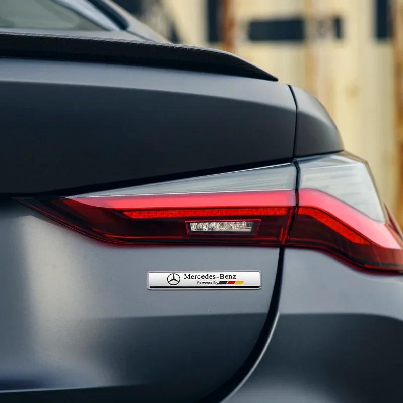 CQV1 1PC Car Body Trunk Metal Sticker Car Badge Decoration Accessories For Mercedes Benz AMG W204 W205 W203 W211 W212 W213 W201 W210