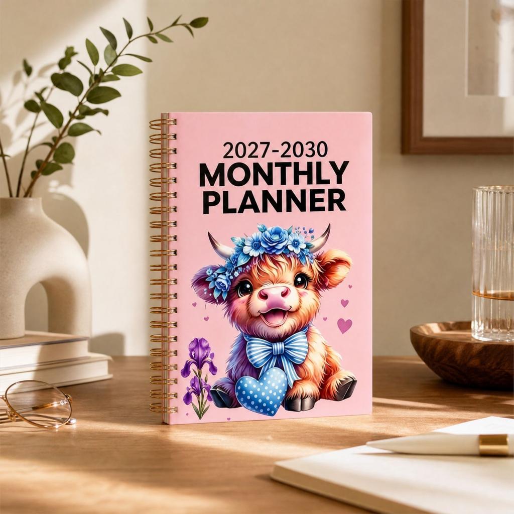 Четырехлетний планировщик на 2027-2030 годы - Книга с датами для планирования и повседневного использования