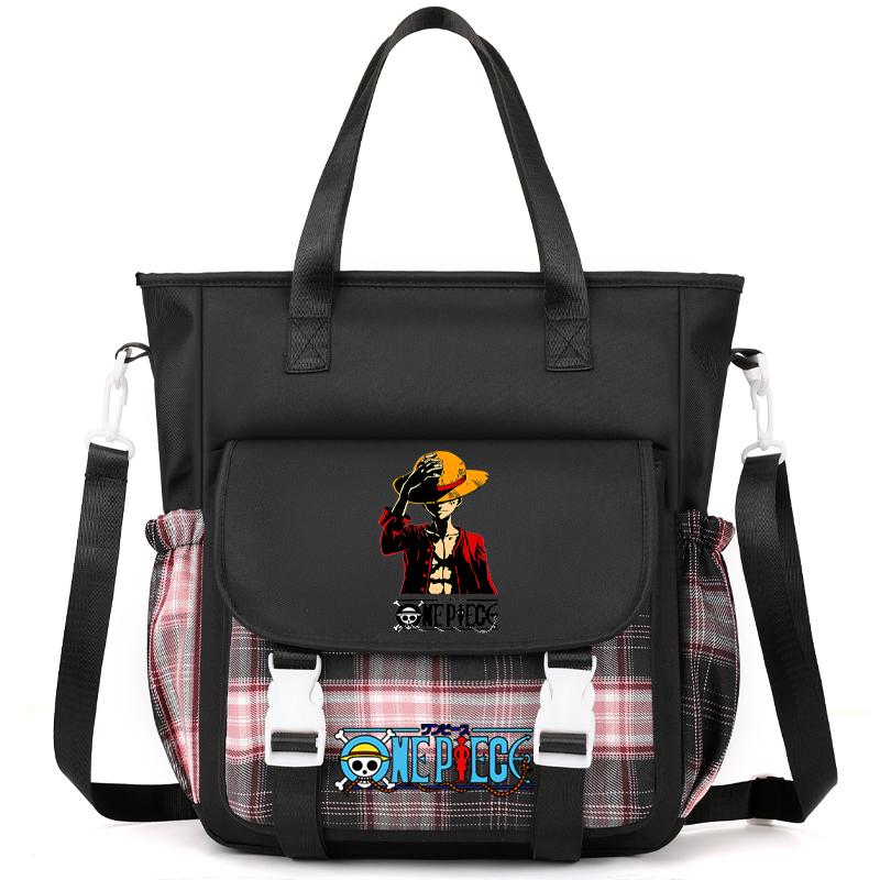 Аниме One Piece Дышащая компьютерная сумка женская сумка через плечо Милая сумка-мессенджер для подростков девочек и мальчиков школьная сумка женская повседневная моющаяся сумка