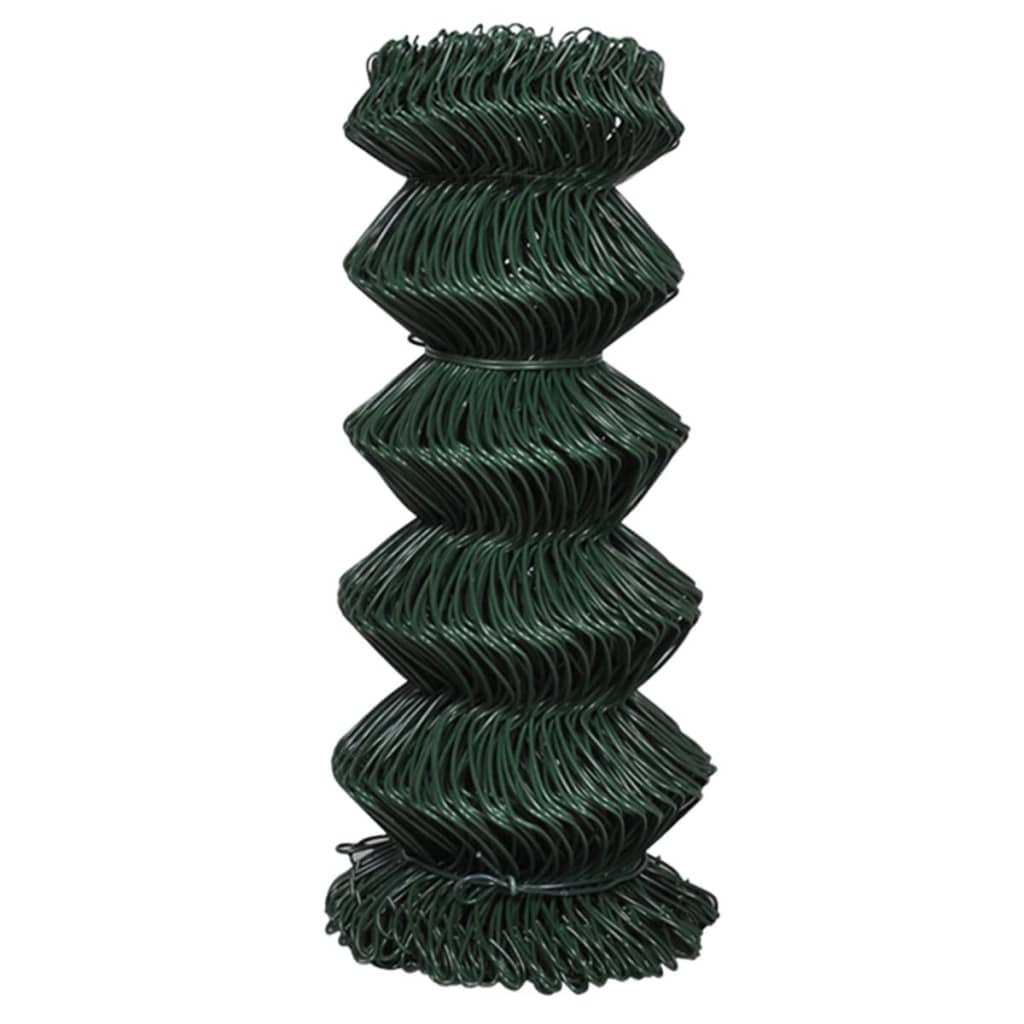 Steel Mesh Fence 0.8 x 15 m Green