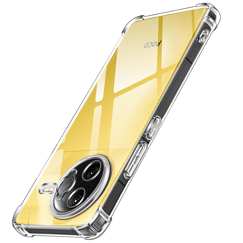 Ударопрочный Мягкий Силиконовый Чехол Для Xiaomi Poco F7 F6 F5 X7 X6 X5 F4 F3 X4 X3 Gt M7 M6 M5 M4 M3 Pro Ультратонкая Прозрачная Задняя Крышка