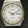 USED VINTAGE SEIKO 5 AUTOMATIC 6309A JAPAN MENS D/D WHITE WATCH 608e-a315938-9 SKU608e-a315938