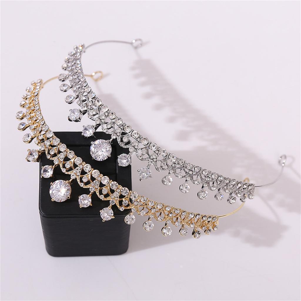 Стразы Кристалл Корона Тиары Свадебные Свадебные Украшения для Волос Подарки Аксессуары Девочка Принцесса Королева Вечеринка Ободок