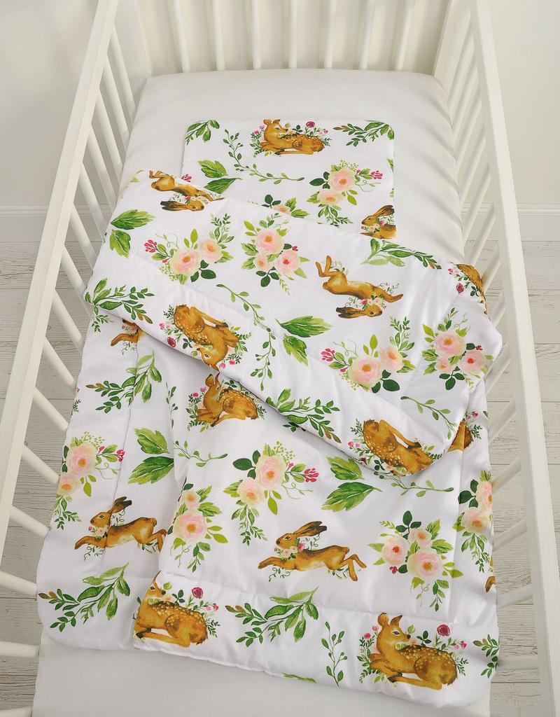 Children's bedding set with filling 135x100 cm - in the forest