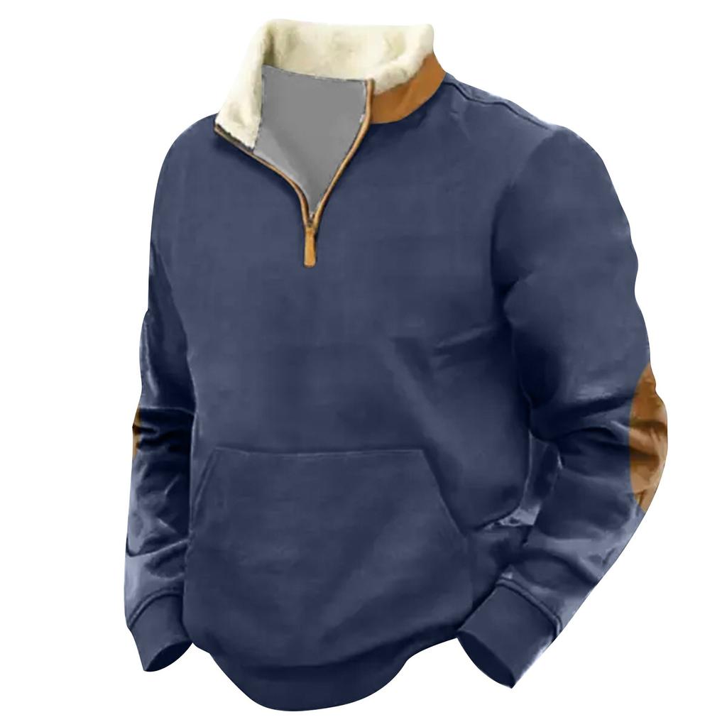 Весенне-осенняя мужская толстовка с воротником-стойкой на открытом воздухе, повседневные свитера, топы