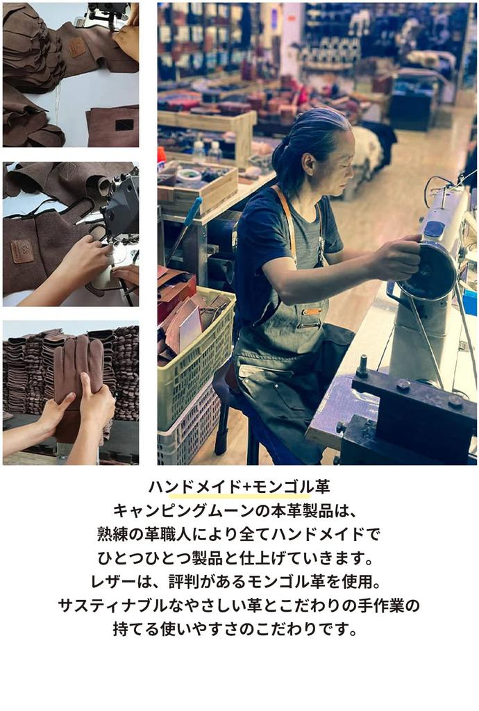 CAMPING MOON Bonfire Gloves, Handmade Cowhide Leather, Heat-Resistant and Cut-Resistant, Perfect for Camping and Solo Camping, Q28