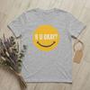 R U OK How Are You Friends T Shirts Unisexs Cotton Cool TShirt Round Collar Funny Message Tees Short Sleeve merchandise Summer