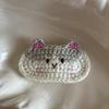 Handmade Crochet Hair Clips Cat Children's Hair Accessories Cute Girls Bangs Clips  Unisex