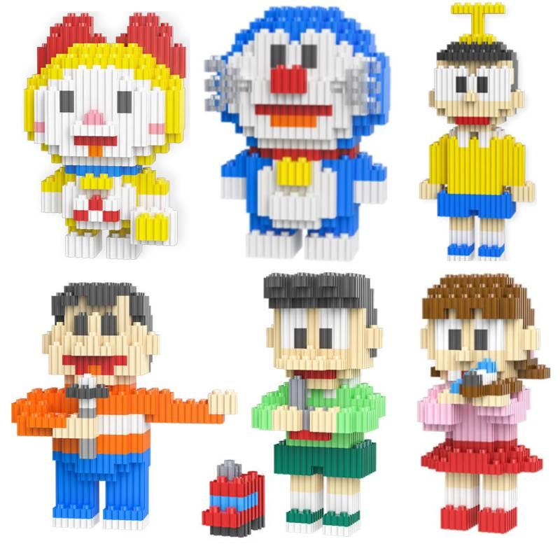 Оптовый набор игрушек, совместимых с Лего строительных блоков Дораэмон большого размера