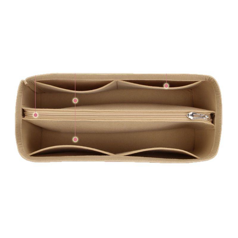 Фетровый органайзер для внутренней сумки: Многомодельное решение для косметики и хранения