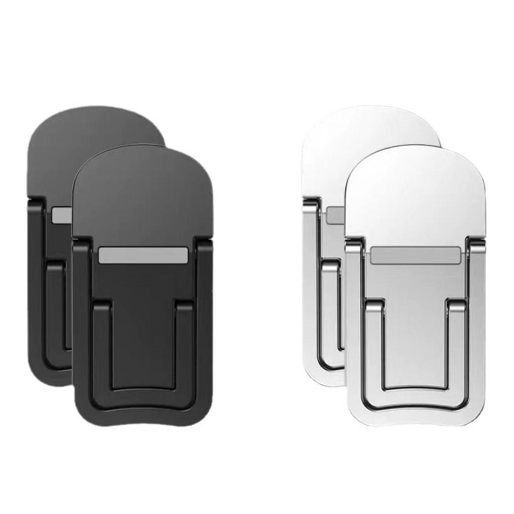 Невидимая подставка для ноутбука с двумя слотами, регулируемой высотой и углом наклона для комфортного просмотра. Подходит для ноутбуков разных размеров.