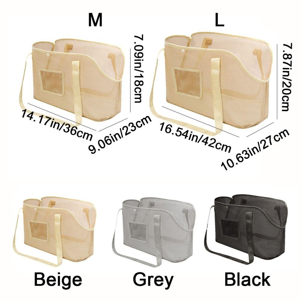 Large Capacity Puppy Shoulder Handbag Breathable Pet Carrier Purse Dog Carrier Bag  Outdoor