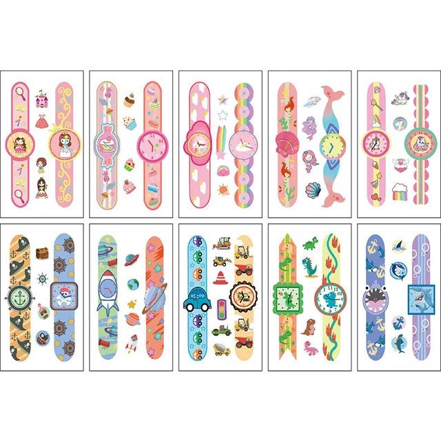 Новые 10 листов/партия детские милые мультяшные единороги временные татуировки наклейки для детского душа детский макияж для тела наклейки татуировки русалка па