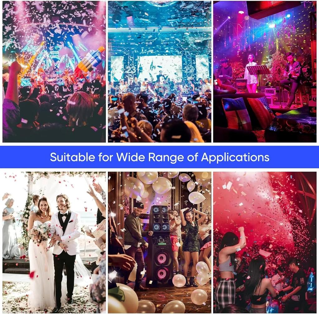 Высококачественная светодиодная электрическая машина для выдувания конфетти мощностью 1500 Вт, профессиональная пушка для конфетти для сцены, свадьбы, шоу