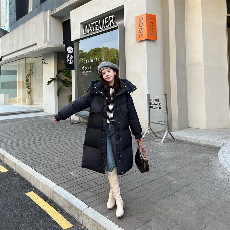 Yaya Женский длинный пуховик с капюшоном 2024