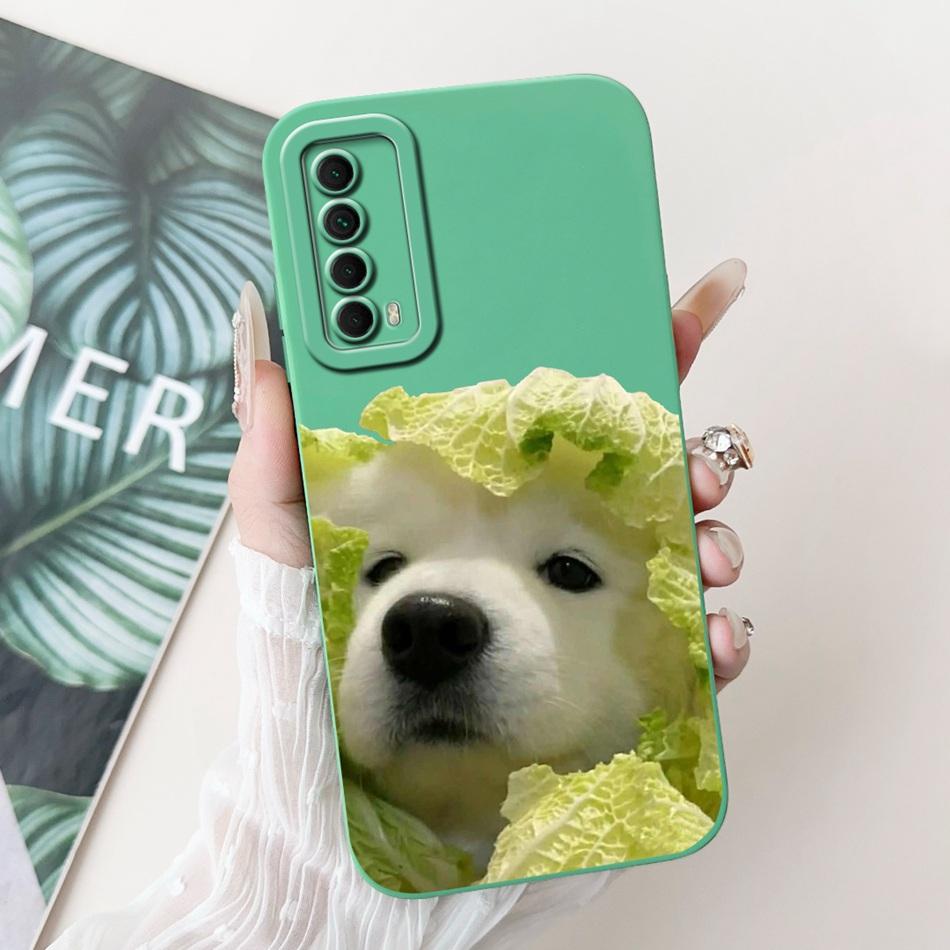 For Huawei P Smart 2021 Case Huawei Y7a PPA-LX3 PPA-LX2 PPA-LX3 Cute Panda Rabbit Soft Silicone Shockproof Phone Cases