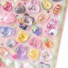 3D Sponge Stickers 6pcs Cartoon Transparent 3D Embossed Mobile Phone Scrapbook Stickers Pvc Epoxy Resin Stickers Gifts For Kids