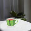 Керамическая чашка для воды с арбузом Летний дизайн Прочная Термостойкая Кружка для кофе, чая, молока Керамическая чашка с арбузом