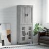Highboard Concrete Gray 69.5 x 34 x 180 cm Particleboard