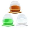 Birds Cage Hanging Feeding Cup No Mess Birds Feeder Box Plastic Food Water Dispenser Bowl for Parrot Cockatiel Small Birds