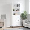 VidaXL Highboard White 69.5x34x180 Cm Engineered Wood 3189461