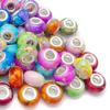 30/50 шт. Полимерные бусины с большим отверстием в европейском стиле, креативные персонализированные декоративные бусины в стиле чернил, для DIY браслетов, ожерелий, серег, брелоков, цепочек для ног