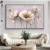 Abstract White Brown Flower Canvas Painting Modern Nordic Posters And Prints Wall Art Picture Living Room Bedroom Decor No Frame