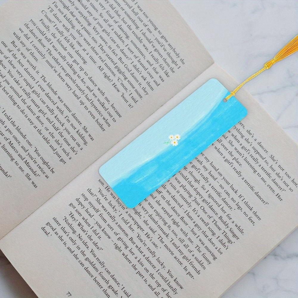 50pcs Blank Bookmarks with Colorful Tassels White Cardstock Bookmarks Bulk Craft Paper Bookmarks for DIY Projects and Gifts Tags Reading Weddings