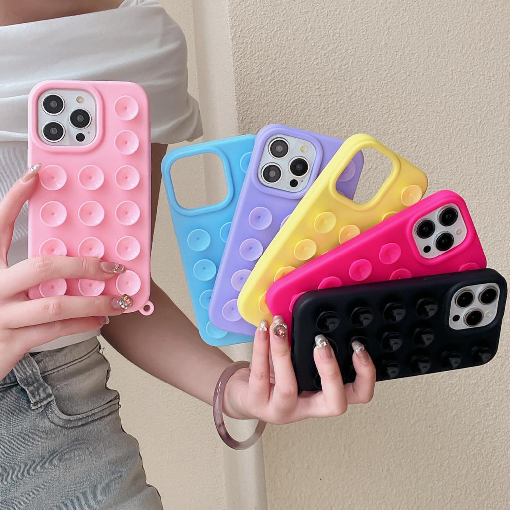 Suction Cup Phone Case for iPhone 11 12 13 14 15 iPhone 11 12 13 14 15 Pro 12 13 14 15 Pro Max Silicone Protective Phone Shell