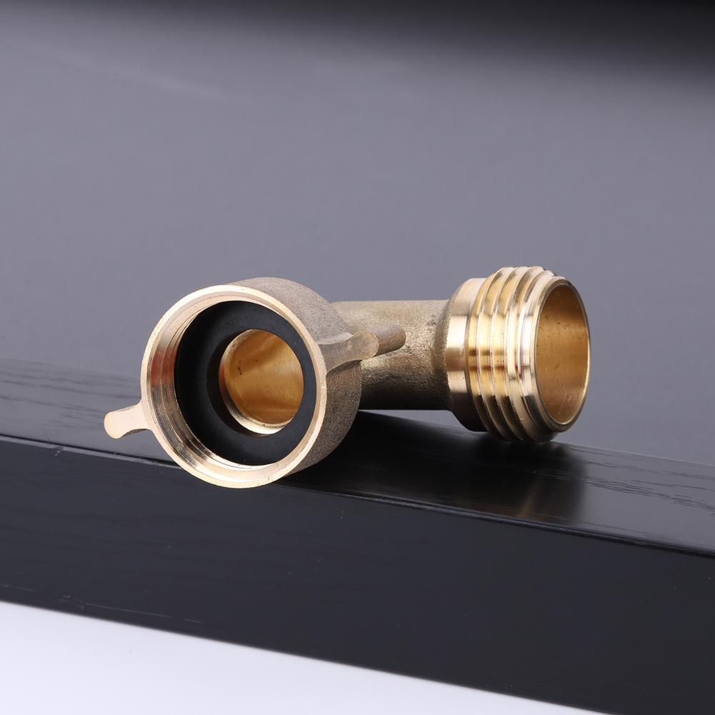 Латунный садовый шланговый отвод 90 градусов с уплотнительными кольцами, цельные латунные фитинги для труб, шланговый отвод 3/4 дюйма для автофургона, кемпера, каравана, водозаборника