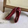 Модные французские балетки для женщин, мягкие, с мелким квадратным носком, с бантом, весна и лето, новые туфли-бобы