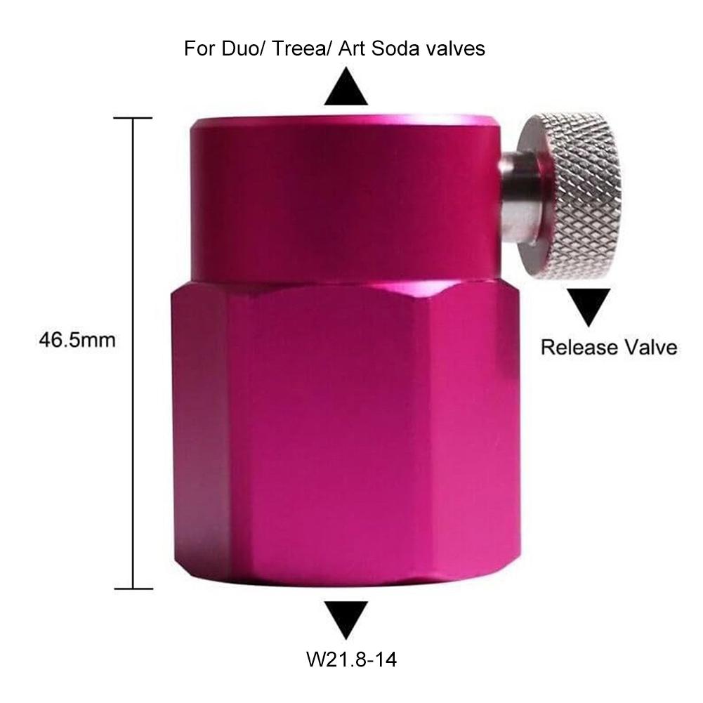 Homemade Beer Barrel Regulator CGA320 To W21.8-14 Converter Adapter Leakproof CO2 Soda Water Adapter Converter for Soda Bottle