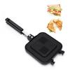 Sandwich Pan Double Sided Anti Stick Aluminum Alloy Sandwich Frying Pan for Kitchen Cooking Tool