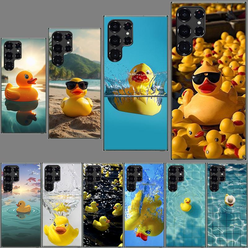 Плавающие резиновые уточки Чехол для телефона Samsung Galaxy S24 S23 S21 S20 FE S22 S26 Ultra S25 Edge S10 Plus