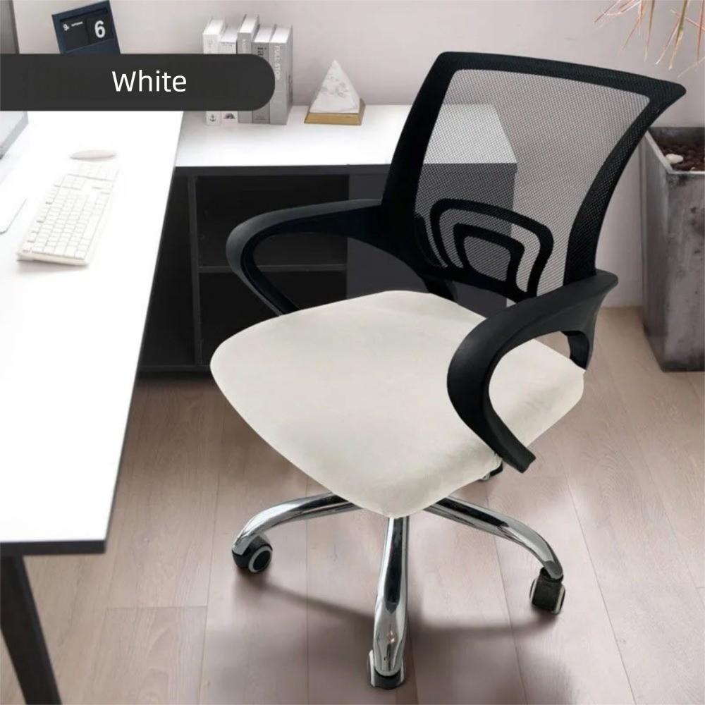 Washable Office Chair Cover Velvet Dust Cover Universal Rotating Chair Seat Cover Home Office