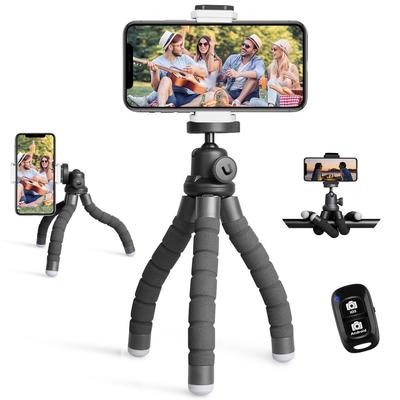UBeesize Штатив для смартфона со штативом-триподом и беспроводным пультом для iPhone и других устройств, Android, GoPro, Портативный, Гибкий, Компактный