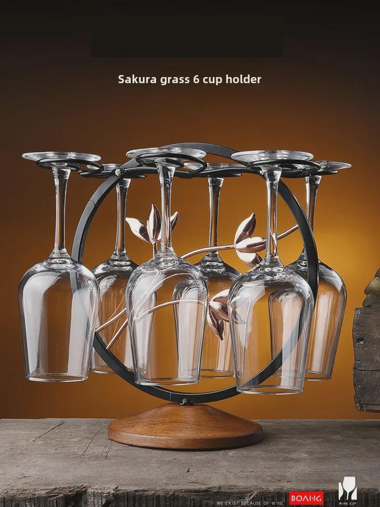 Ретро креативная перевернутая стойка для винных бокалов для домашнего декора