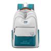 Stylish Color Block Backpack For Men And Women Perfect For Casual School And Travel Use