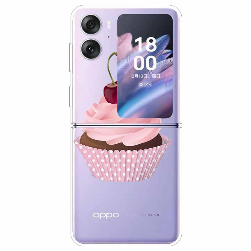 Для Oppo Find N2 Flip Чехол CPH2437 Прозрачный Жесткий ПК Чехол для Телефона для Oppo Find N2 Flip Funda N 2 Flip Защитный Coque